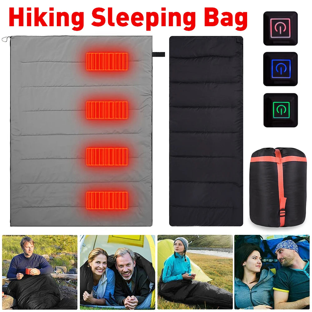 Type-C USB Heated Camping Sleeping Bag